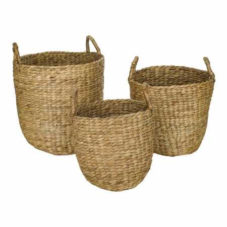 Basket set Signes Grimalt Water hyacinth 39 x 39 x 39 cm