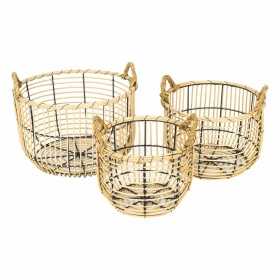 Basket set Signes Grimalt Vegetable fibre 36 x 23 x 36 cm (3 Pieces)