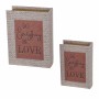 Set dekorativer Karten Signes Grimalt Buch PVC Holz MDF 17,5 x 6,5 x 23,5 cm (2 Stück)