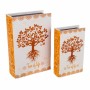 Set of decorative boxes Signes Grimalt Book Tree MDF Wood 18 x 7 x 27 cm