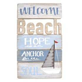 Wall Decoration Signes Grimalt Welcome Ship 1 x 45,5 x 25 cm