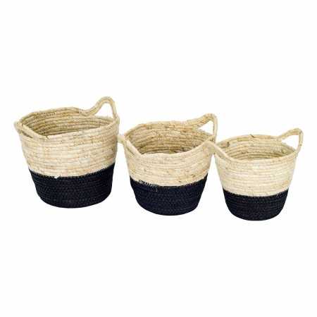 Basket set Signes Grimalt Vegetable fibre 25 x 22 x 25 cm