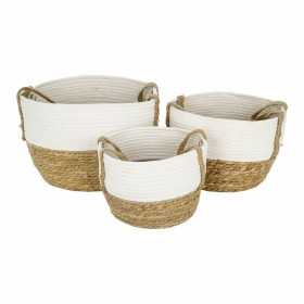 Basket set Signes Grimalt White Vegetable fibre 35 x 25 x 35 cm