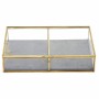 Box-Schmuckkästchen Signes Grimalt Gold Glas Kristall 15 x 5 x 23 cm