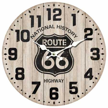 Horloge Murale Signes Grimalt Route 66 Bois MDF Vintage 4 x 34 x 34 cm