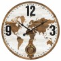 Wall Clock Signes Grimalt World Map MDF Wood 4 x 58 x 58 cm