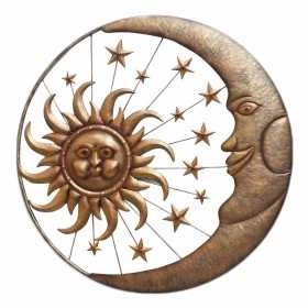 Wanddekoration Signes Grimalt Sonne Mond Gold 2,5 x 71 x 71 cm