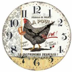 Horloge Murale Signes Grimalt Poule Bois MDF Vintage 4 x 34 x 34 cm