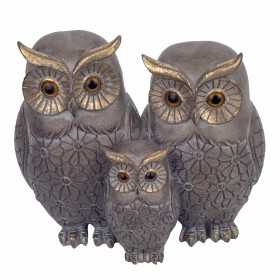 Decorative Figure Signes Grimalt Owl Famil 8 x 14,5 x 16 cm