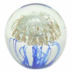 Paperweight Signes Grimalt Blue Jellyfish Glass Crystal