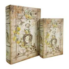 Set de boîtes décoratives Signes Grimalt Livre Bois MDF 7 x 27 x 18 cm