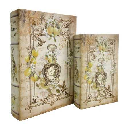Set dekorativer Karten Signes Grimalt Buch Holz MDF 7 x 27 x 18 cm