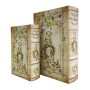 Set of decorative boxes Signes Grimalt Book MDF Wood 7 x 27 x 18 cm