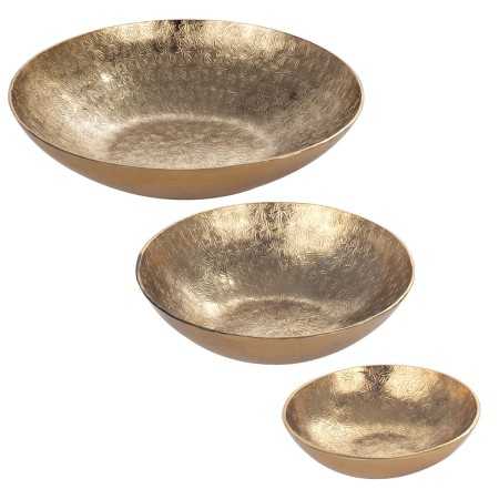 Set of bowls Signes Grimalt Golden 20,5 x 4,5 x 20,5 cm