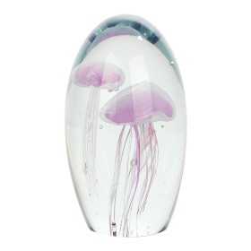 Paperweight Signes Grimalt Jellyfish Pink Glass Crystal