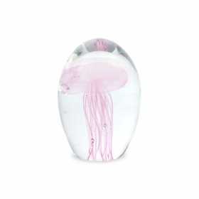Paperweight Signes Grimalt Jellyfish Pink Glass Crystal
