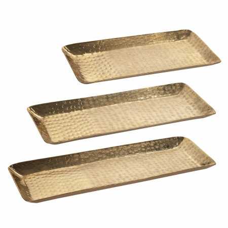 Set of trays Signes Grimalt Golden 15 x 2 x 42 cm