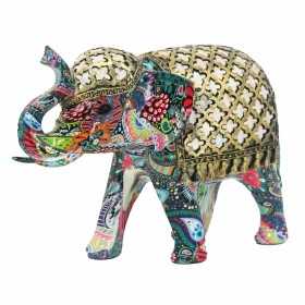 Decorative Figure Signes Grimalt Elephant Multicolour 11 x 19,5 x 28 cm