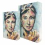 Set of decorative boxes Signes Grimalt Audrey Hepburn Book MDF Wood 7 x 30 x 21 cm