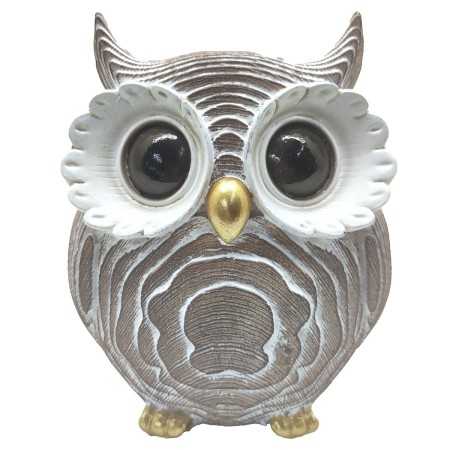 Decorative Figure Signes Grimalt Owl Grey 6 x 12 x 10 cm