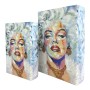 Set de boîtes décoratives Signes Grimalt Marilyn Monroe Livre Bois MDF 7 x 30 x 21 cm