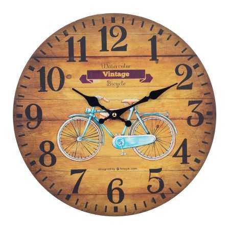 Wall Clock Signes Grimalt Bicycle Wood 4 x 34 x 34 cm