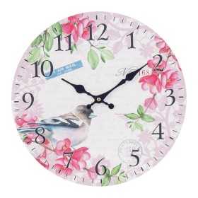 Horloge Murale Signes Grimalt Fleurs Bois 4 x 34 x 34 cm