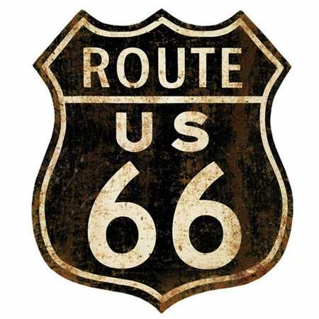 Décoration murale Signes Grimalt Route 66 0,1 x 35 x 30 cm