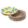 Decorative box Signes Grimalt Lemon Mango wood 20 x 6 x 20 cm