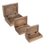 Boîte Décorative Signes Grimalt Corail 3 Unités Bois 18 x 8,5 x 25,5 cm