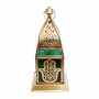 Lantern Signes Grimalt Green Brass 13 x 28 x 13 cm