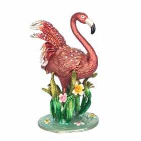Decorative box Signes Grimalt Pink flamingo Metal 5,5 x 10 x 7 cm