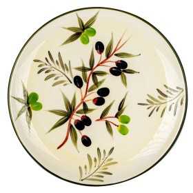 Assiette plate Signes Grimalt Olive Dolomite 33 x 3 x 33 cm
