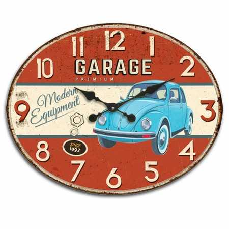 Wall Clock Signes Grimalt Car MDF Wood 0,2 x 39 x 49 cm