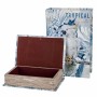 Set of decorative boxes Signes Grimalt Book Tropical MDF Wood 18 x 7 x 27 cm (2 Units)