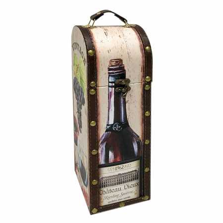 Box Signes Grimalt Bottles of wine MDF Wood 11 x 36 x 11 cm