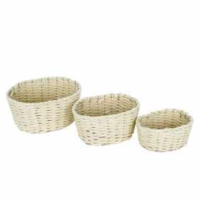 Basket set Signes Grimalt Vegetable fibre 23 x 15 x 30 cm