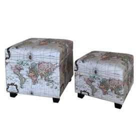 Set of stools Signes Grimalt World Map 40 x 43 x 40 cm