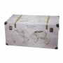 Set of Chests Signes Grimalt World Map White PVC MDF Wood 40 x 40 x 80 cm