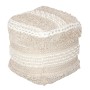 Pouf Signes Grimalt Carré Géométrique Beige 50 x 50 x 50 cm