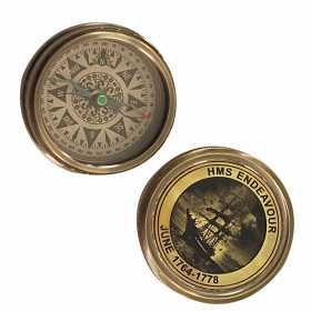 Decorative Figure Signes Grimalt Endeavour Ship Compass 6 x 2 x 6 cm