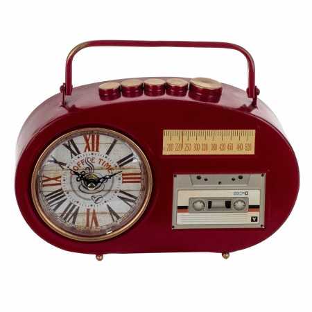 Horloge de table Signes Grimalt Radio Rouge Métal 7,5 x 20 x 26 cm