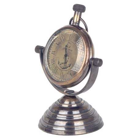 Table clock Signes Grimalt Anchor Brass 5,5 x 10 x 7,5 cm