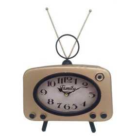 Table clock Signes Grimalt Television Metal 7,5 x 17 x 22 cm