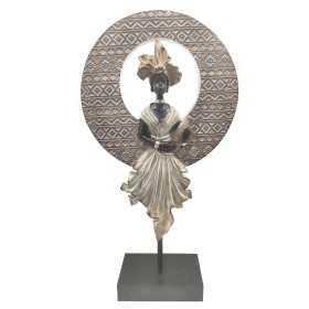 Decorative Figure Signes Grimalt African Woman Grey 8 x 38 x 21 cm