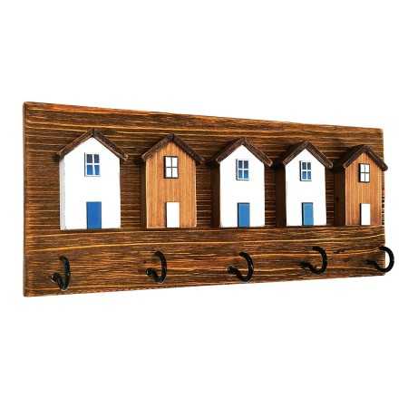 Wall mounted coat hanger Signes Grimalt Houses Wood 5 x 17 x 40 cm