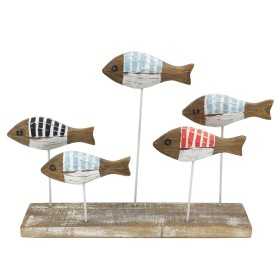 Decorative Figure Signes Grimalt Fish 7 x 27 x 40 cm