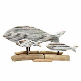 Figurine Décorative Signes Grimalt Poissons Blanc 7 x 16 x 35 cm