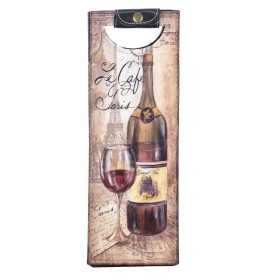 Bag for Wine Bottle Signes Grimalt Metal MDF Wood 11,5 x 36,5 x 13,5 cm
