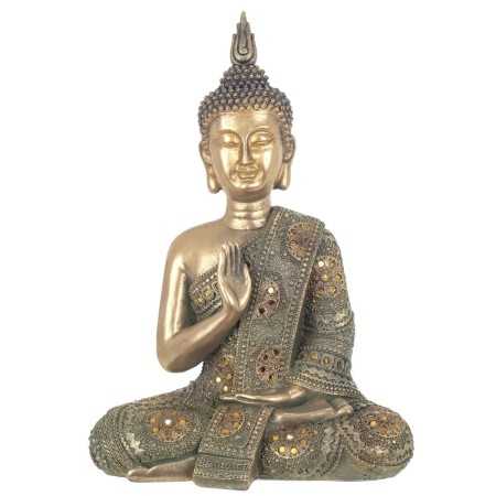 Prydnadsfigur Signes Grimalt Buddha Harts 16 x 40 x 28 cm